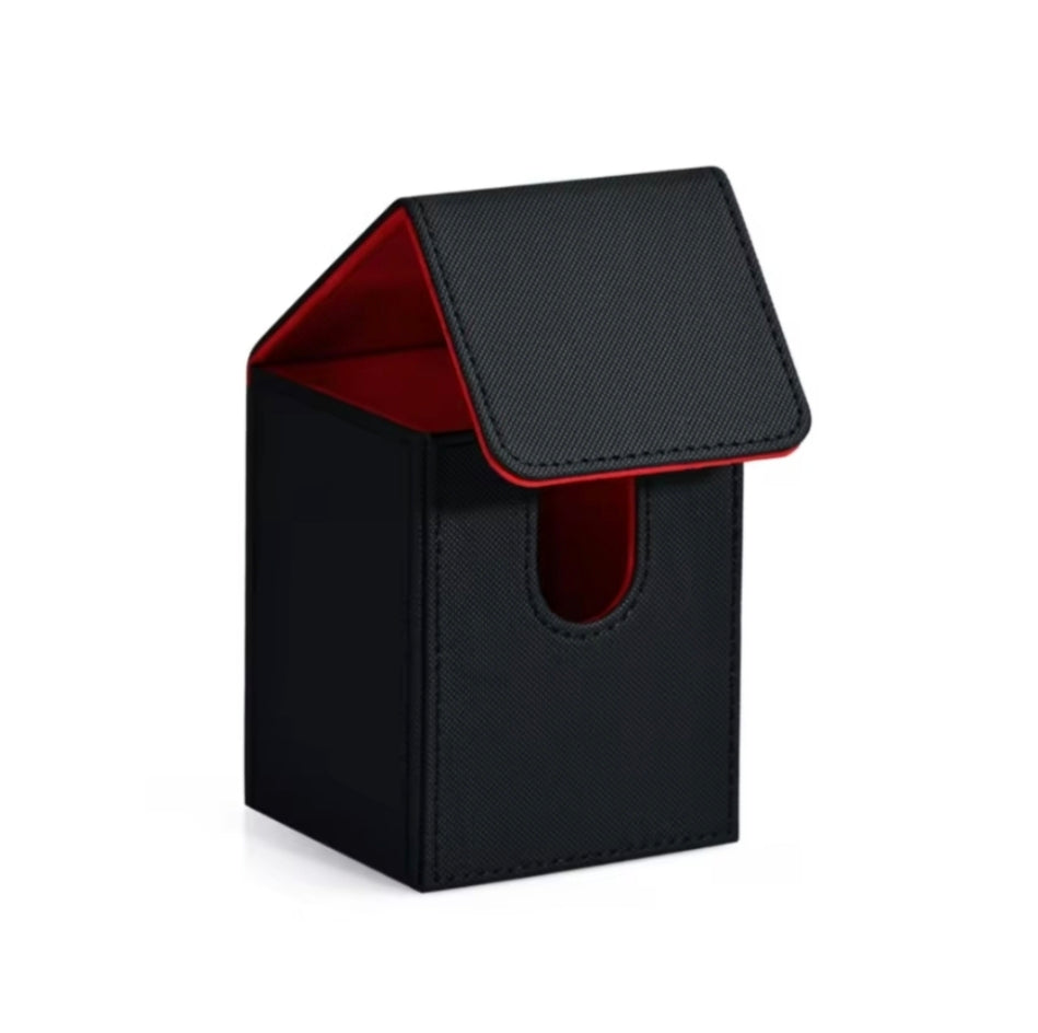 Premium Magnetic Leather Deck Box (Holds 100+ Cards)